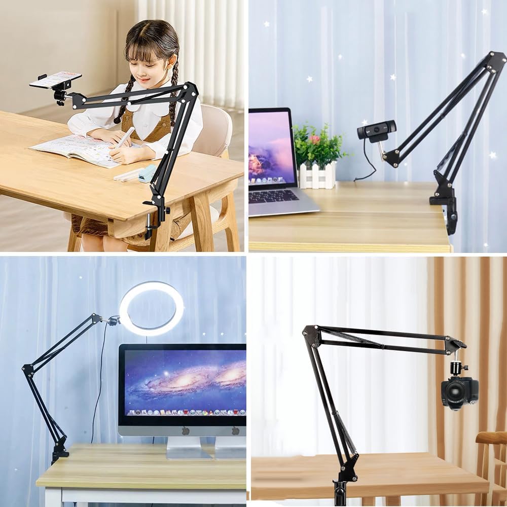 Universal Long-Arm Scissor Desk Mount Holder