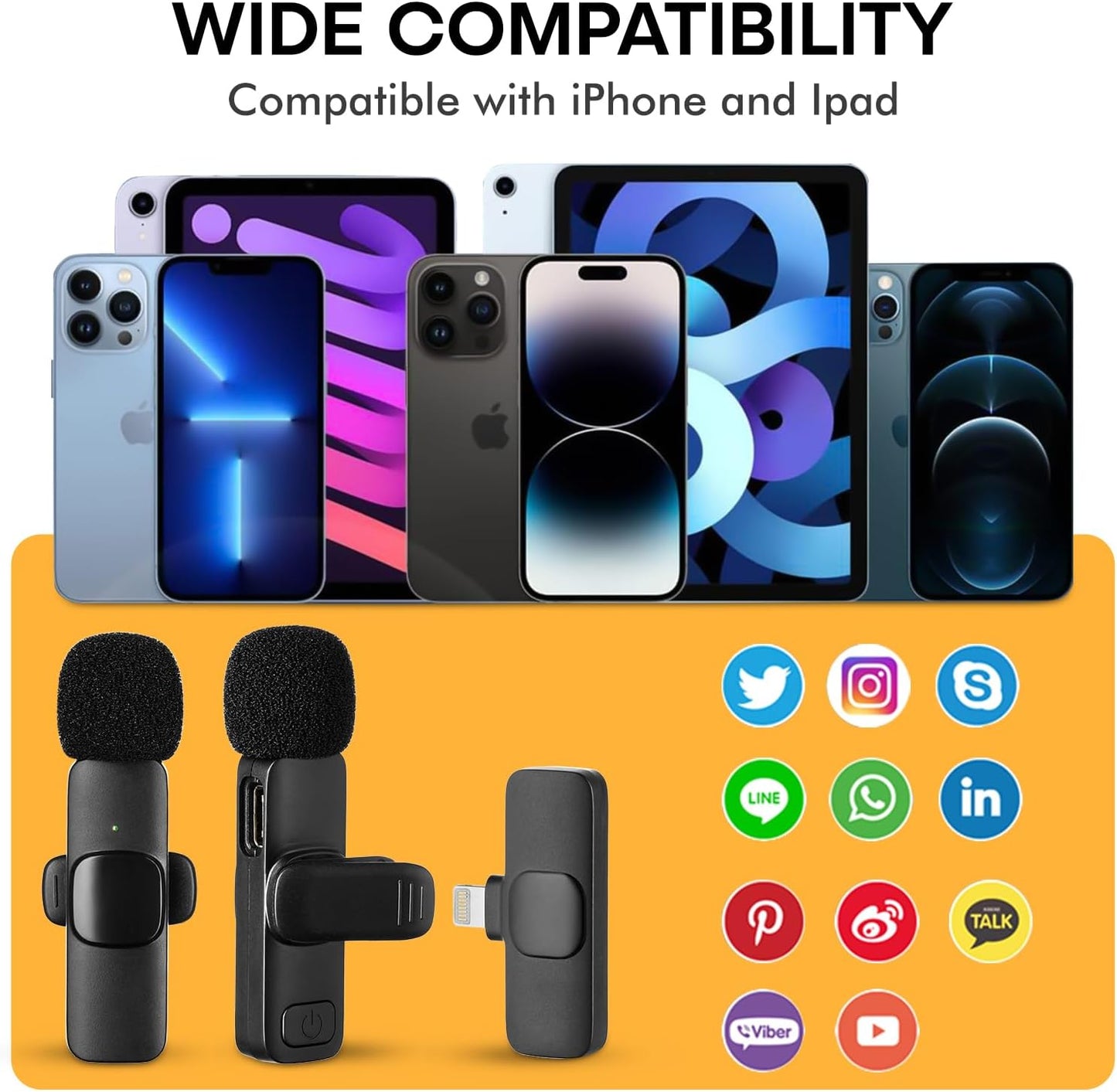 K8 Wireless Lavalier Microphone
