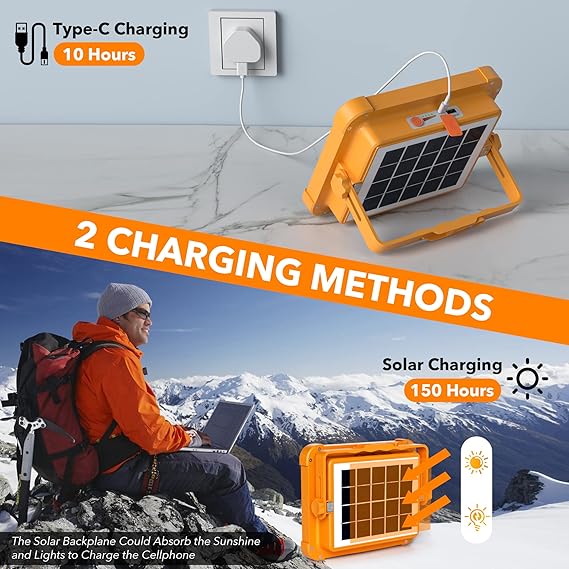 Portable Rechargeable Solar LED Floodlight