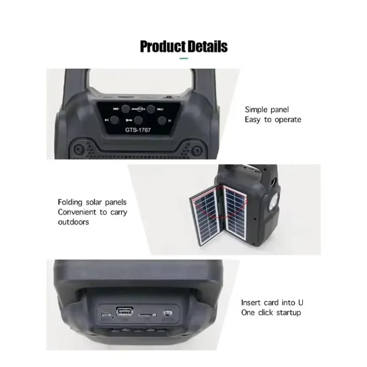 GTS-1767 Portable Wireless Speaker